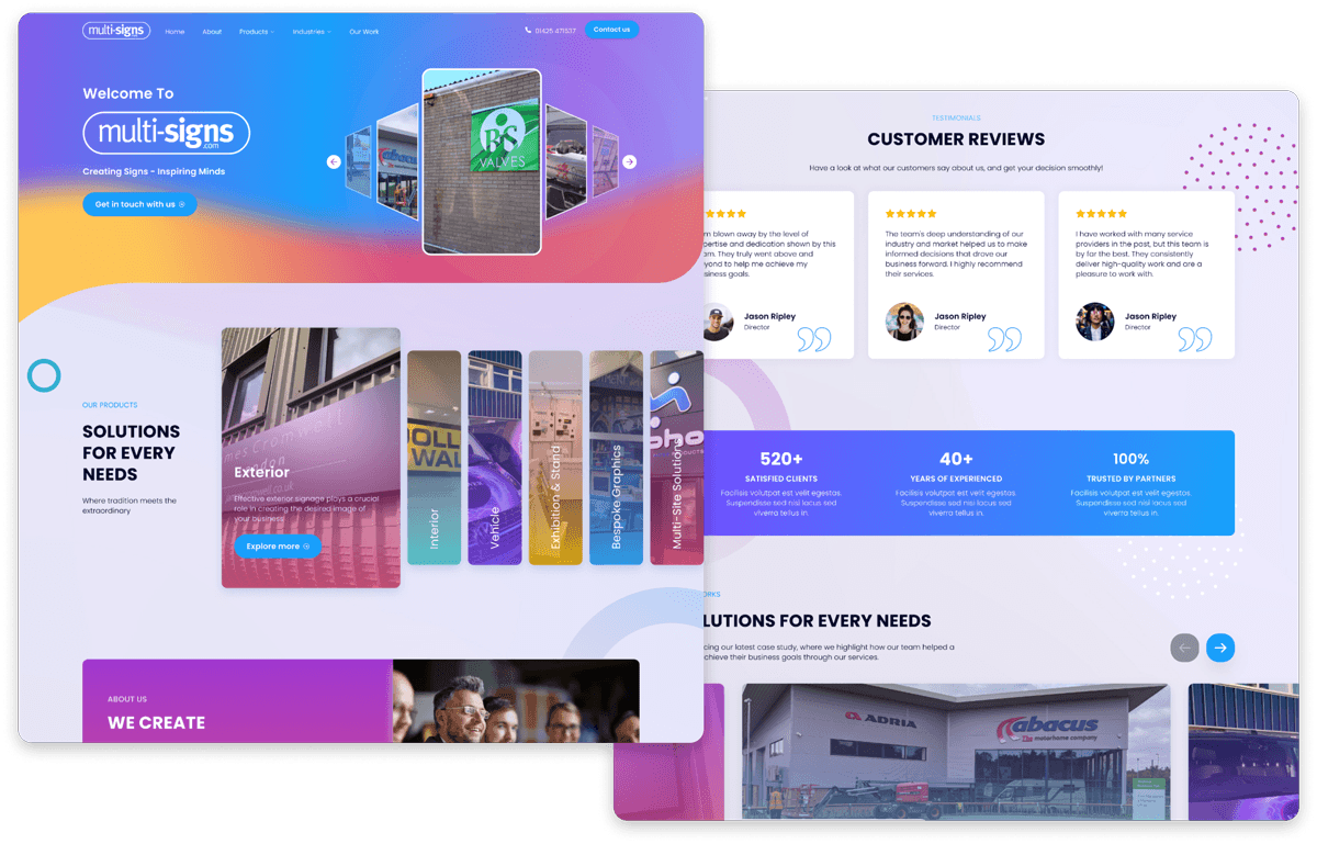 Multi-Signs - UX-Driven Web Transformation