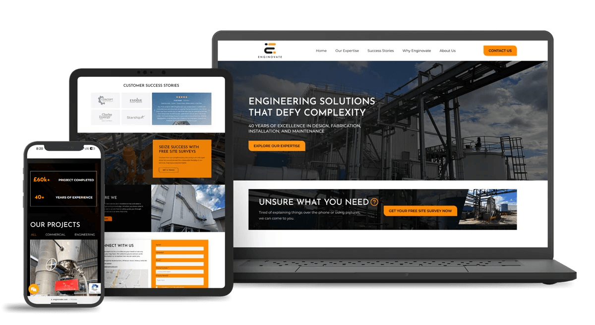 Enginovate - Brand and Website Transformation